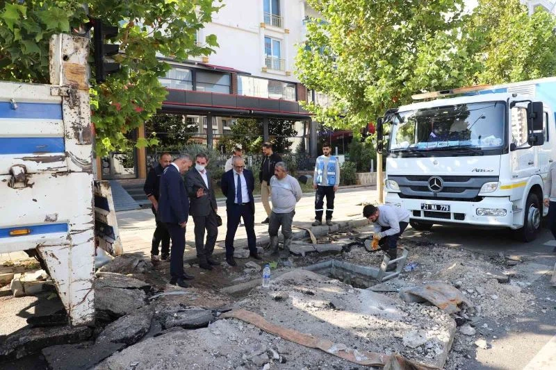 DİSKİ su depoları arası iletim hattında oluşan arızaya giderdi
