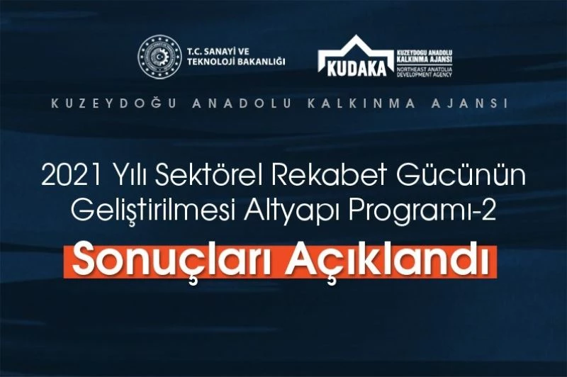 Sektörel rekabet gücünün geliştirilmesi altyapı programı-2 sonuçları açıklandı
