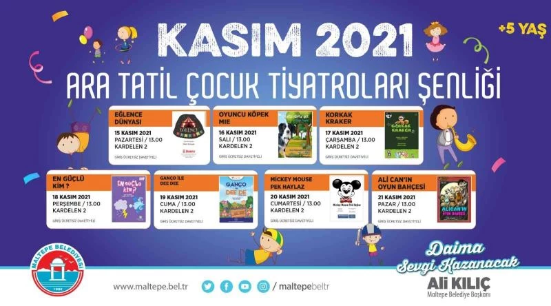 Maltepeli çocuklara ara tatilde sürpriz etkinlik
