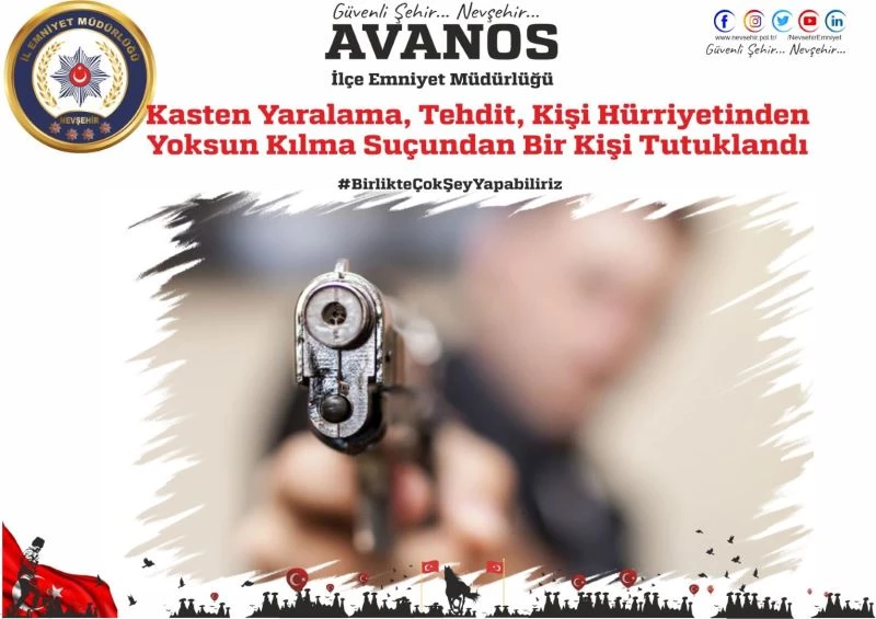 Kişi Hürriyetinden Yoksun Kılma suçundan bir kişi tutuklandı
