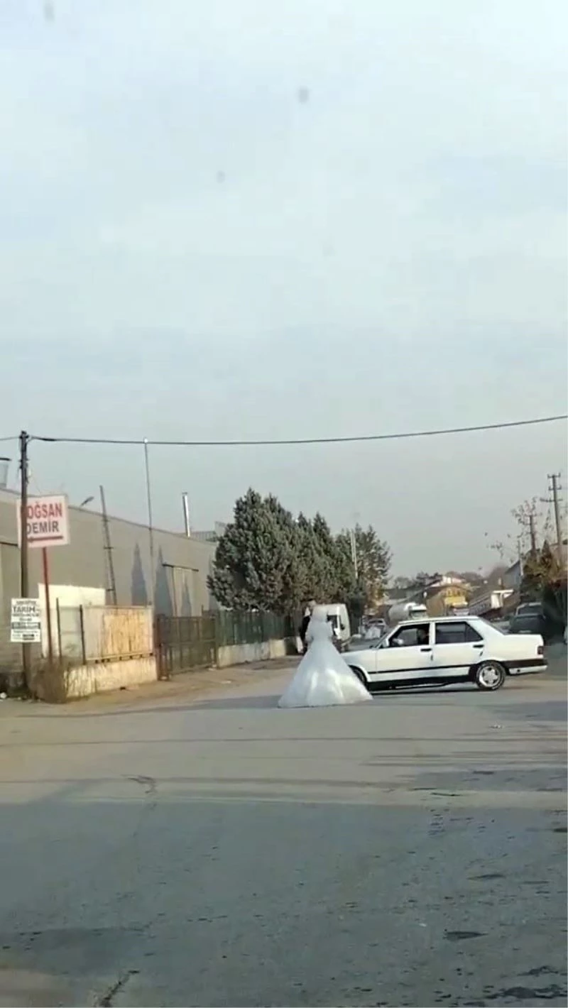 Damat istedi, sürücü otomobille dakikalarca terör estirdi
