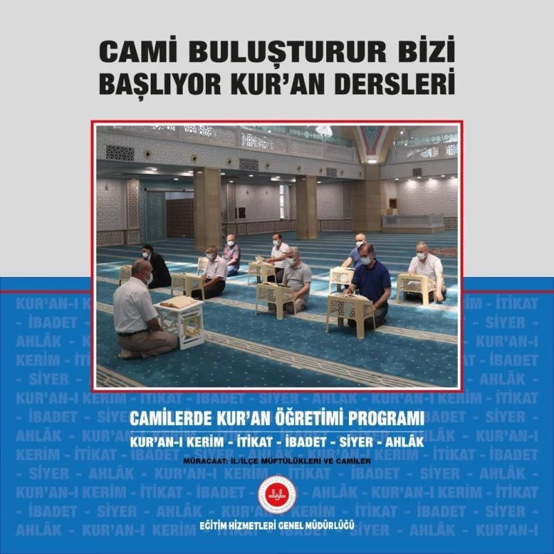 Diyanet İşleri Başkanı Prof. Dr. Ali Erbaş :“Tüm kardeşlerimizi camilerde Kur’an Öğretimi Programı’na katılmaya bekliyoruz”

