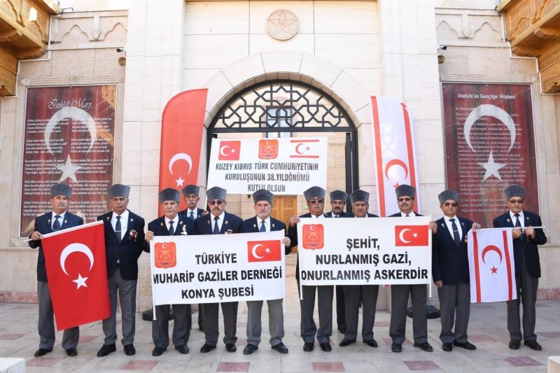 Konyalı Gaziler KKTC’nin kuruluşunun 38’inci yılını kutladı
