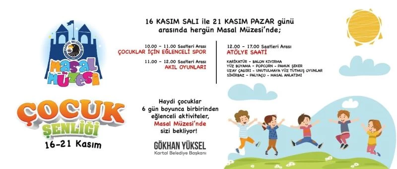 Kartallı minikler ara tatilinin tadını, ‘Çocuk Şenliği’ ile çıkaracak

