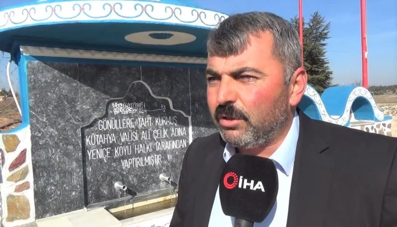  Göz kamaştıran çeşmeye Vali Çelik’in adını verdiler
