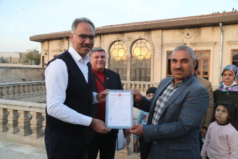 Şanlıurfa’da 150 aileye tapuları verildi
