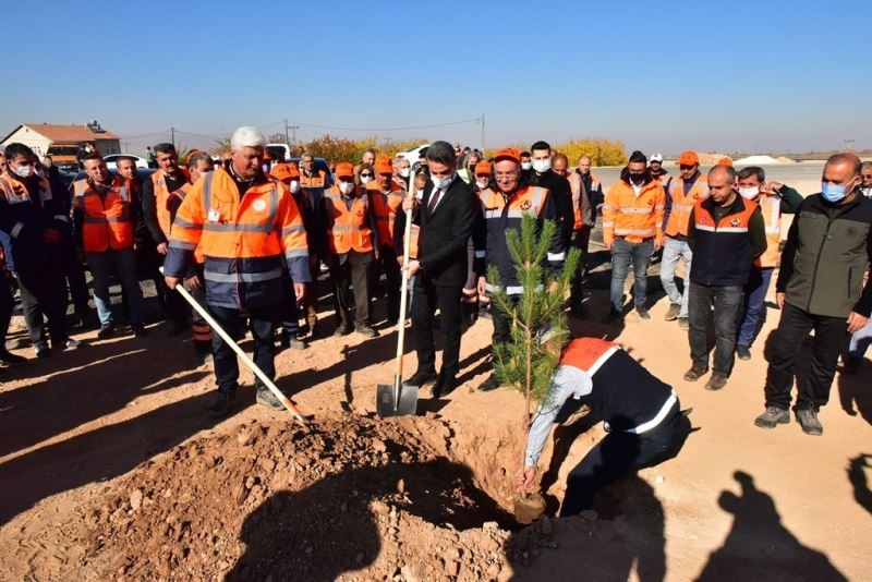 Malatya’da karayollarına ve kavşaklara fidan dikildi
