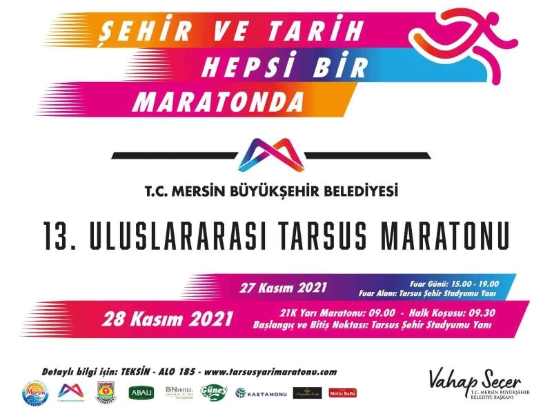 13. Uluslararası Tarsus Yarı Maratonuna sayılı günler kaldı
