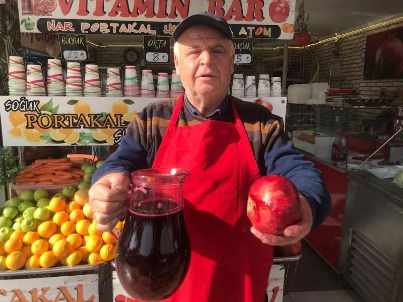 Havalar soğuyunca sıkma meyve sularına rağbet arttı
