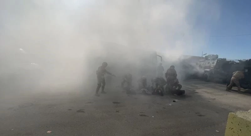 Erzincan’da midibüste rehine kurtarma tatbikatı
