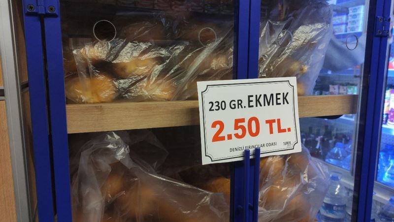 Tartışmalı zam hayata geçti, Denizli’de ekmek 2.5 TL oldu
