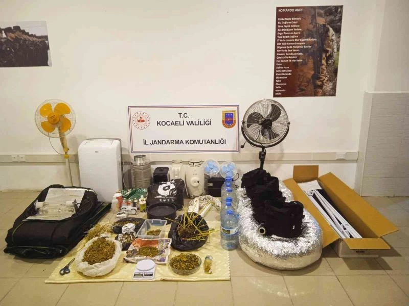 Uyuşturucu yetiştirmek için evine özel düzenek kurmuş
