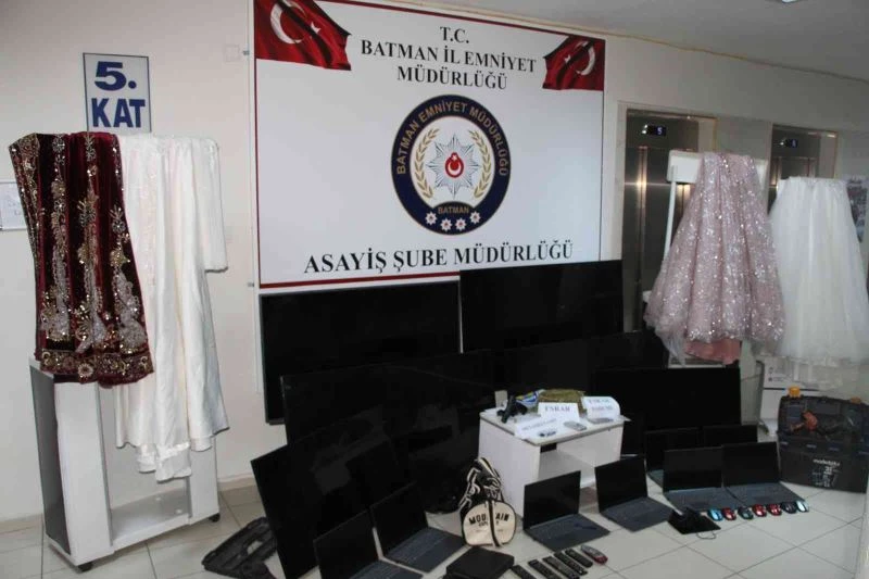 Batman emniyeti 7 saate hırsızlık çetesini çökertti
