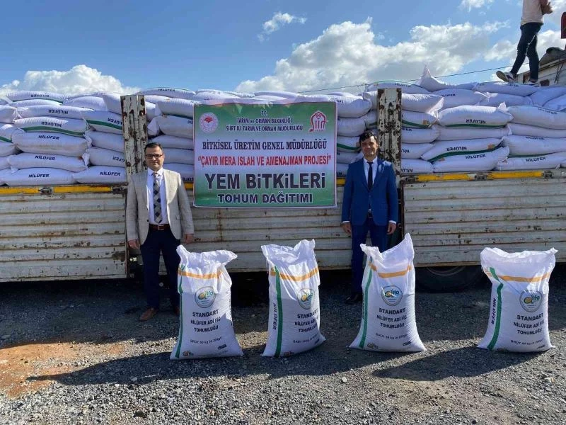 Siirt’te çiftçilere 23 ton 600 kilogram fiğ tohumu dağıtıldı
