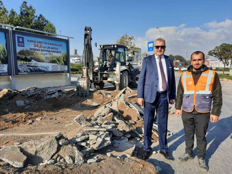 Karacabey’de terminal kavşağı yeni haliyle kente yakışacak
