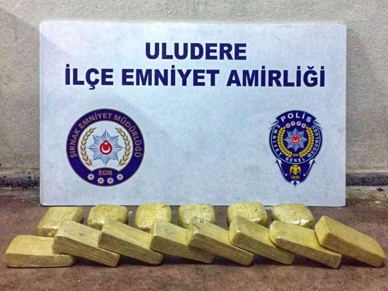 Uludere’de 7 kilo 231 gram eroin ele geçirildi: 1 gözaltı

