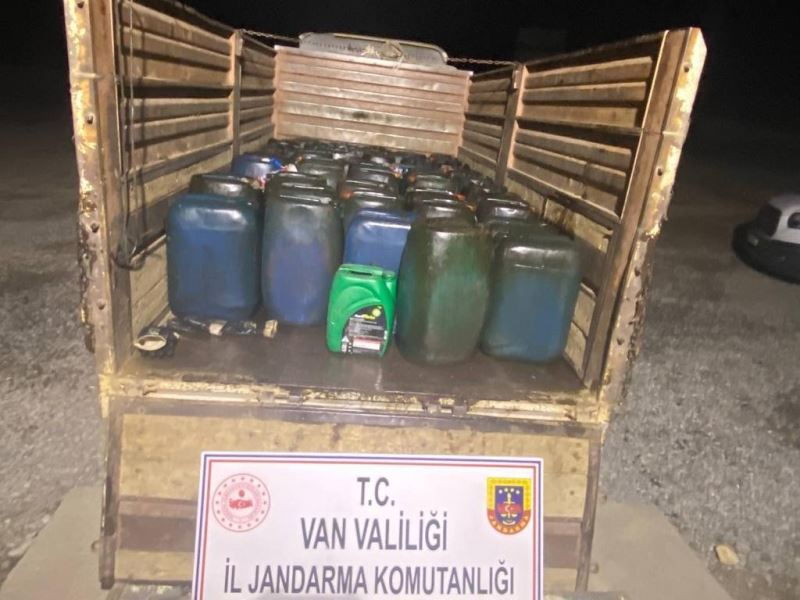 Van’da 2 bin 800 litre kaçak motorin ele geçirildi
