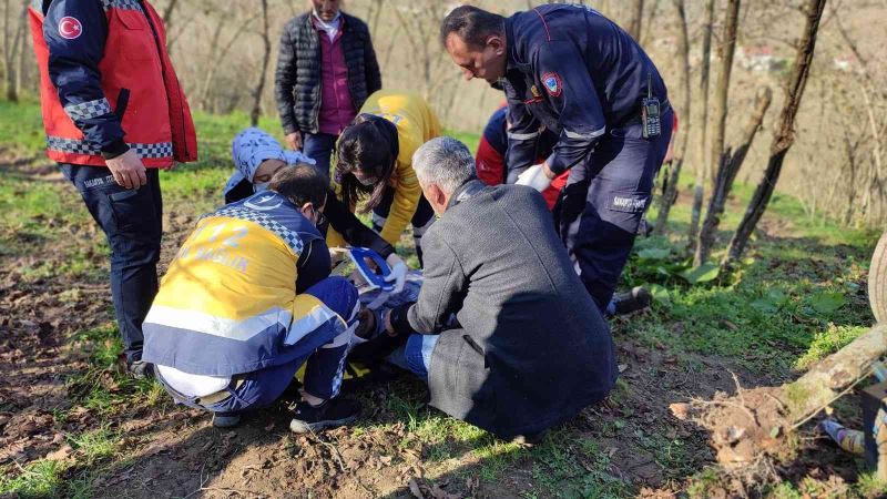 Dakikalarca kurtarılmayı bekliyordu, görme engelli babası imdadına yetişti
