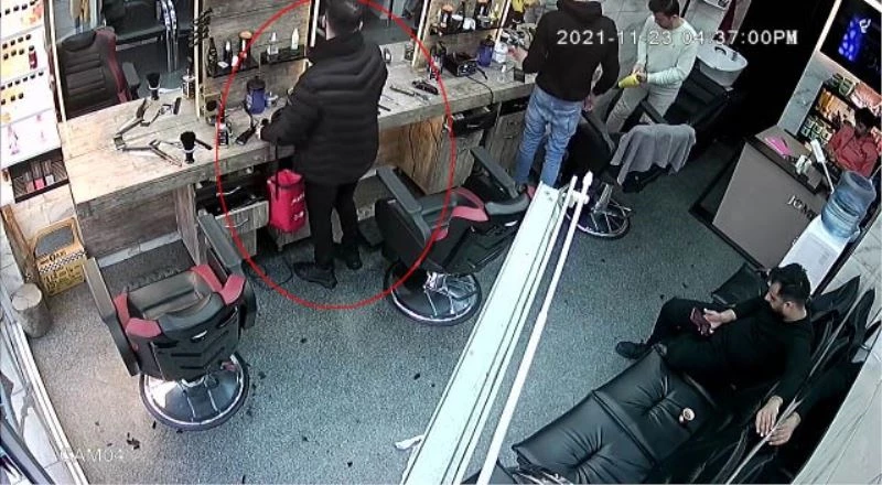 Saç tarama bahanesiyle 2 bin 400 liralık tıraş makinesini böyle çaldı
