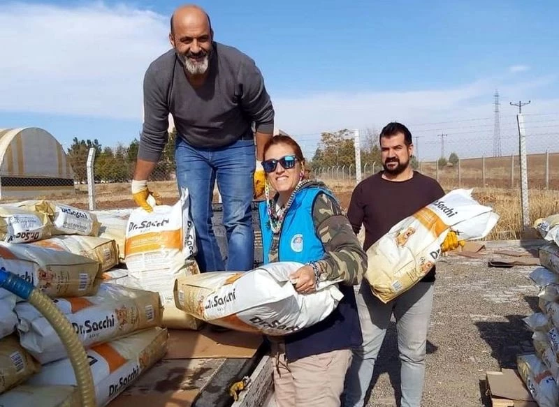 Akdeniz Belediyesine ilaç gibi destek: Sokaktaki canlar dostlara 2 ton mama
