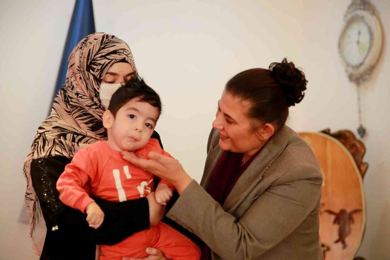 Başkan Çerçioğlu’ndan SMA hastası Alparslan bebeğe destek
