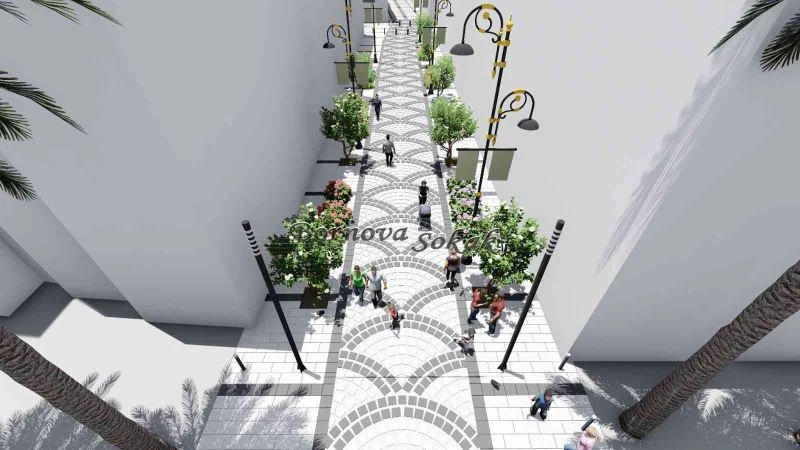 Alsancak Bornova Sokağı yayaların oluyor
