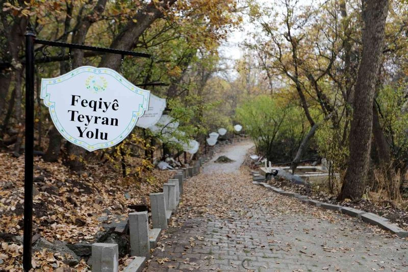 Feqiye Teyran Türbesi’nin çevresi onarıldı
