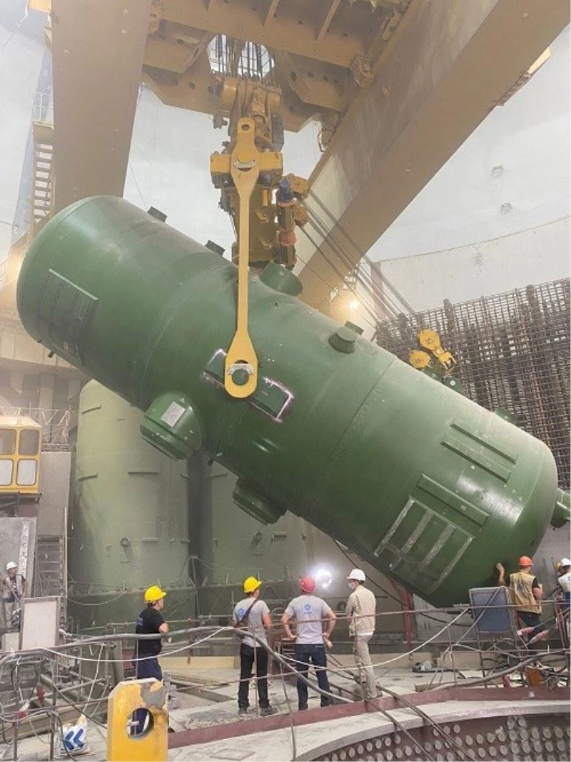 Ruppur Nükleer Güç Santralinin birinci ünitesinin buhar jeneratörleri kuruldu
