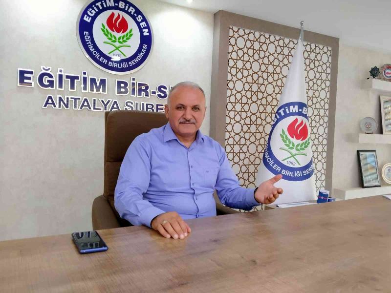 Eğitim Bir Sen Antalya Şube Başkanı Miran: ”Fırsat eşitliği için okullara kaynak aktarılmalı”
