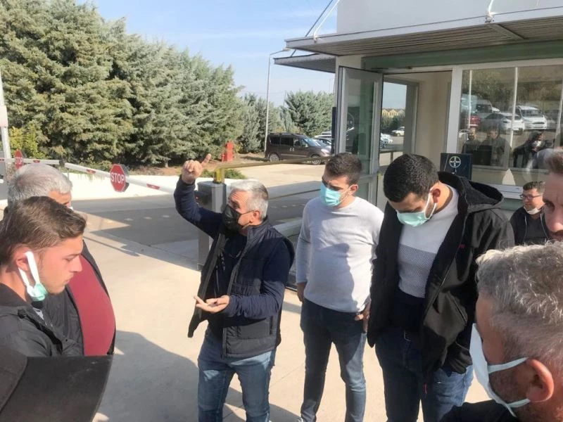 Almanya merkezli firmadan paralarını alamayan üreticiler eylemde
