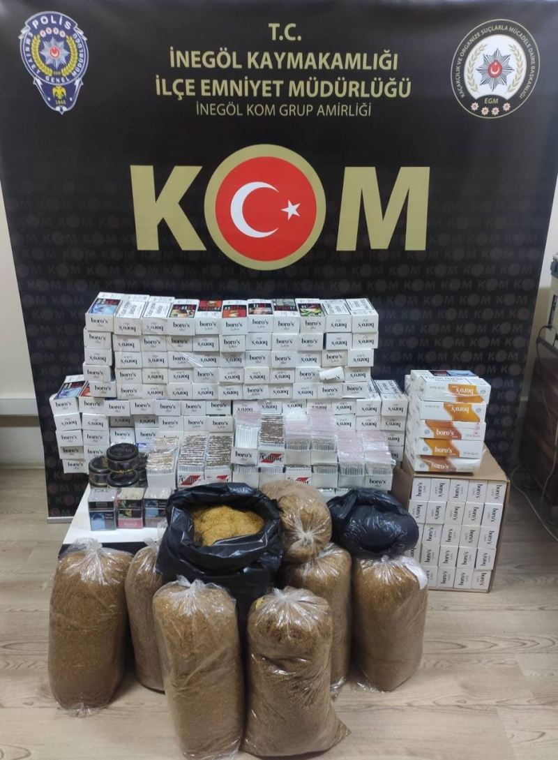 Bursa’da kaçak sigara operasyonu: 2 gözaltı
