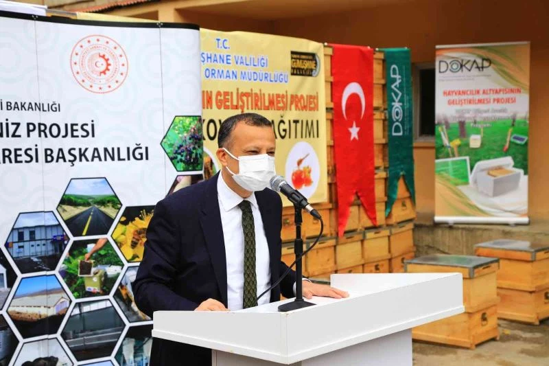 Gümüşhane’de organik arıcılığa kovan, meralara sıvat desteği
