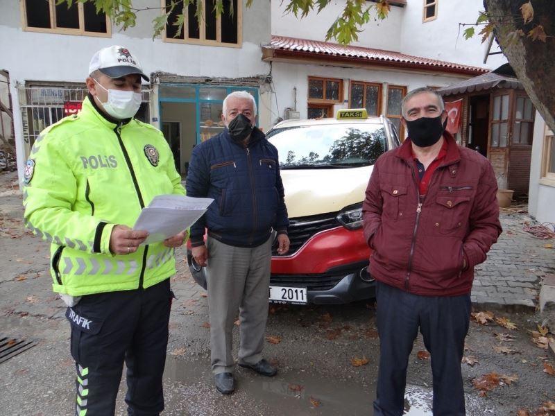 Bilecik’te taksi durakları ve sürücülere 