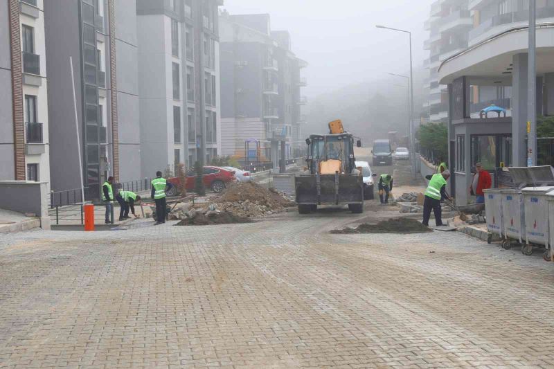 Mudanya’ya yeni yılda 40 bin metrekare parke taşı
