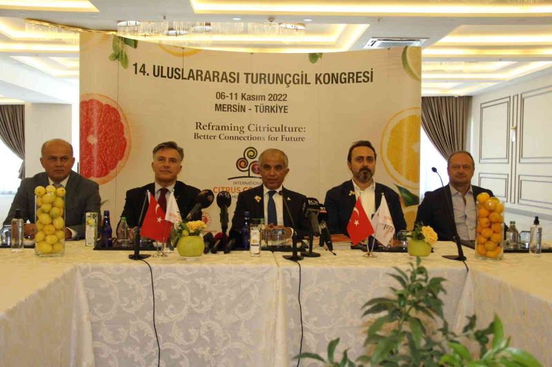 14. Uluslararası Turunçgil Kongresi, 6-11 Kasım 2022’de Mersin’de yapılacak
