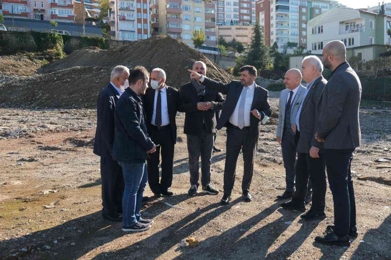 Giresun Millet Bahçesinin yapımına başlandı
