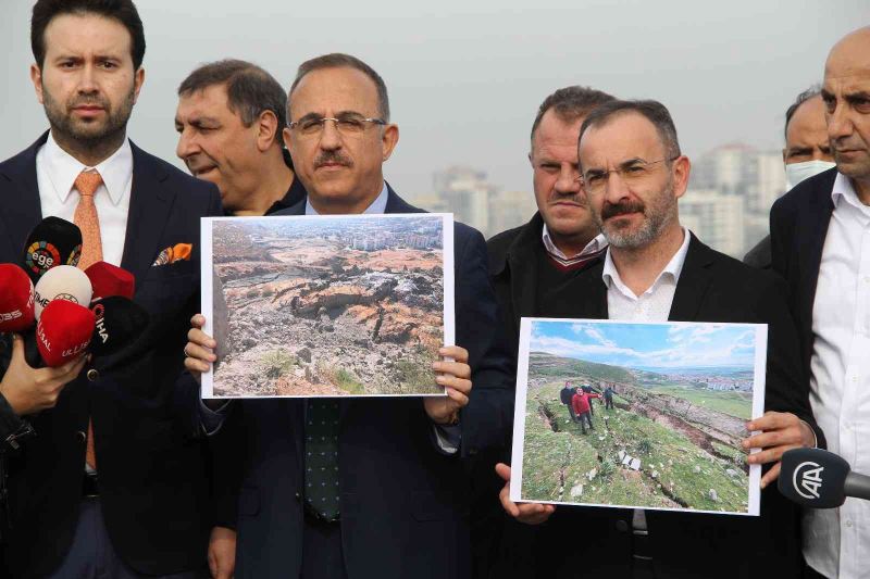 Ürküten yarıkları yerinde inceleyen AK Partili Sürekli: “Harmandalı pimi çekilmiş bombadır”
