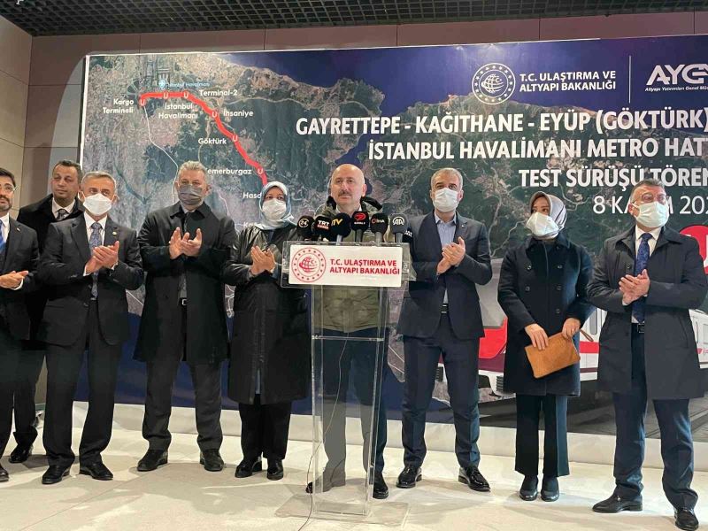 Gayrettepe - İstanbul Havalimanı metro hattında test sürüşleri başladı
