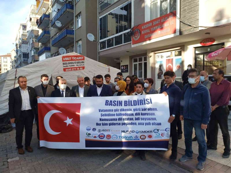 Kırşehir’de STK’lar, İYİ Partili Türkkan’a tepki gösterdi
