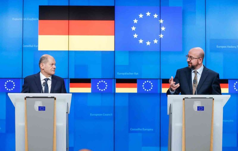 Almanya Başbakanı Scholz, Avrupa Konseyi Başkanı Michel ile görüştü
