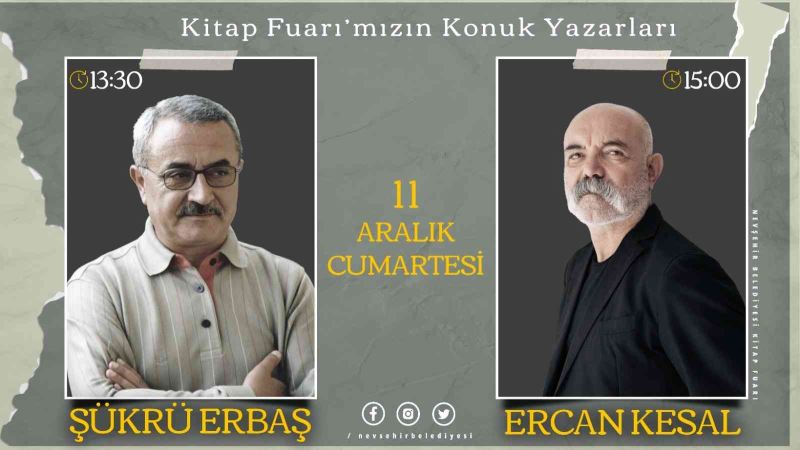 Şükrü Erbaş ve Ercan Kesal okurlarıyla buluşacak
