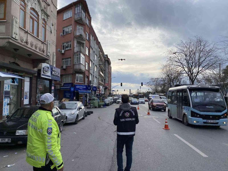 Kadıköy’de drone destekli denetimde kırmızı ışık ihlaline ceza yağdı

