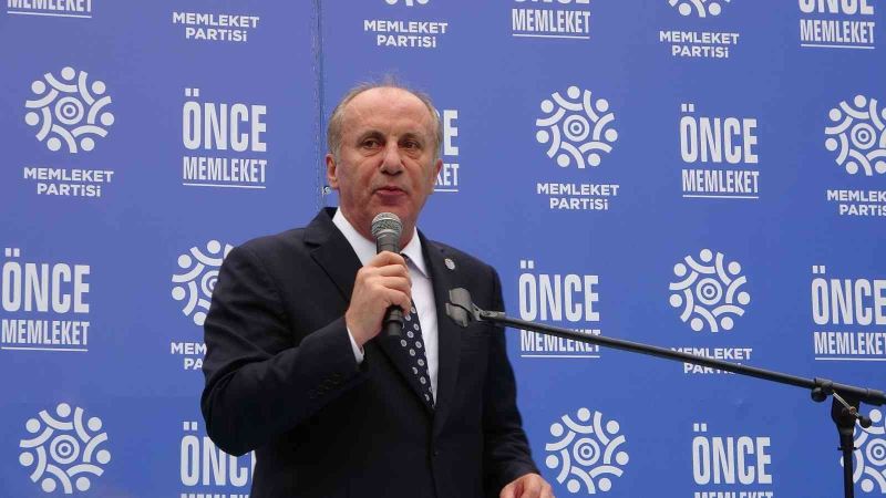 Memleket Partisi Genel Başkanı İnce eski partisi CHP’ye sert sözlerle yüklendi
