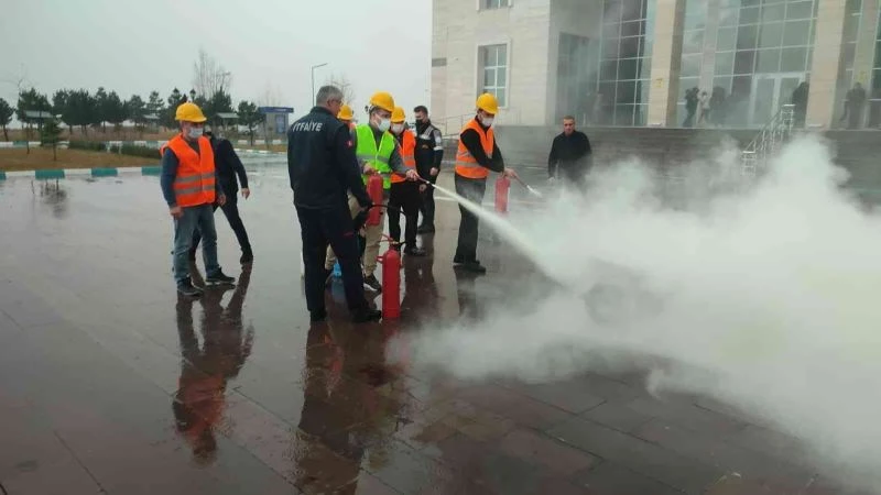 KSBÜ’de yangın ve acil durum tatbikatı
