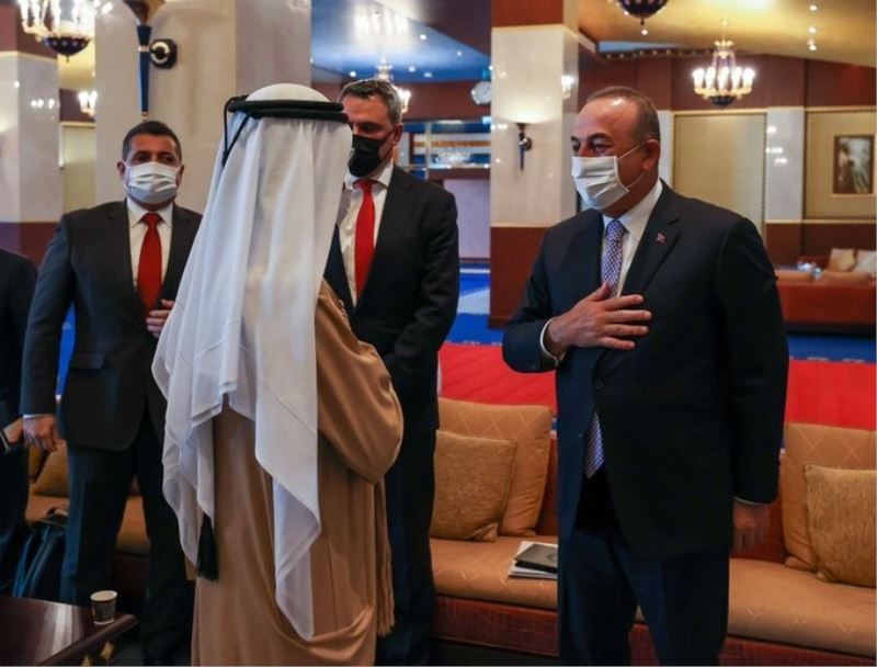 Bakan Çavuşoğlu, Dubai Emiri Şeyh Muhammed bin Raşid Al Mektum ile görüştü
