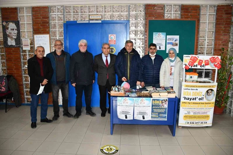 Söke’de öğretmen ve öğrenciler minik İkra Deniz için destek oldu
