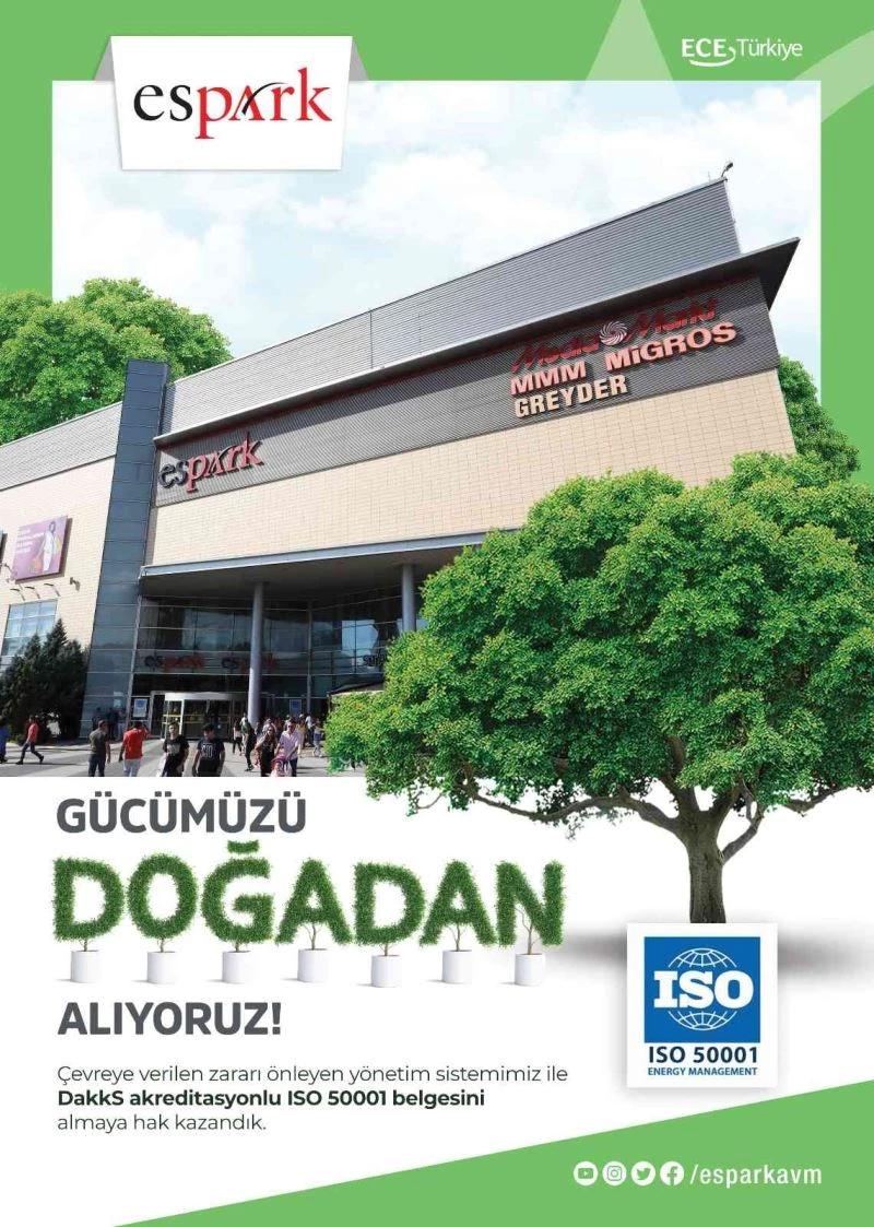 Espark ISO 50001 Enerji Yönetim Sistemi Belgesi’ni aldı
