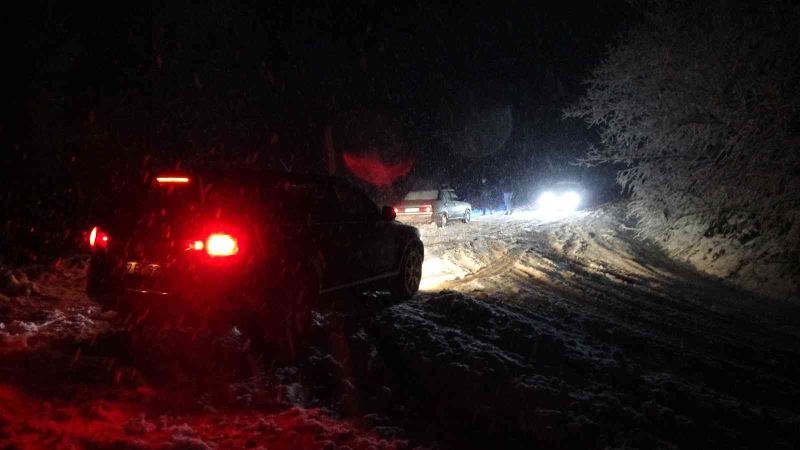 Zonguldak’ın yüksek kesimlerinde kar yağışı etkili oldu
