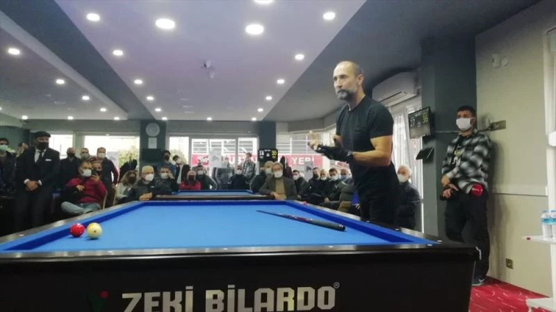 Dünya şampiyonu milli bilardocu Semih Saygıner, Antalya