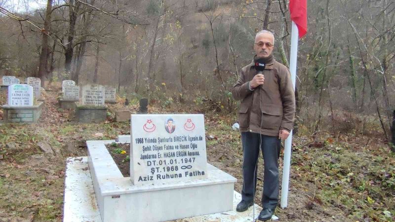 Şehit Hasan Ergin, 54 yıl sonunda köyüne defnedildi
